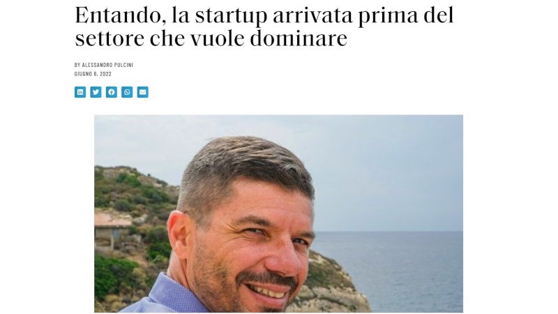 Articolo stampa — Entando, la startup arrivata prima del settore che vuole dominare