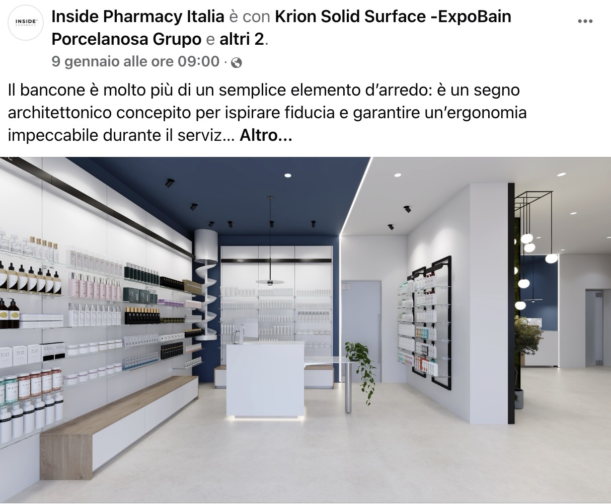 Inside Pharmacy design farmacia