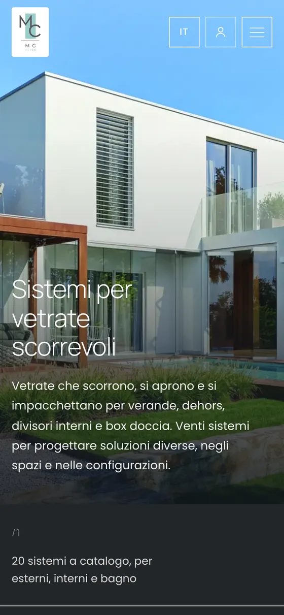 Il sito di Mc Slide sul telefono