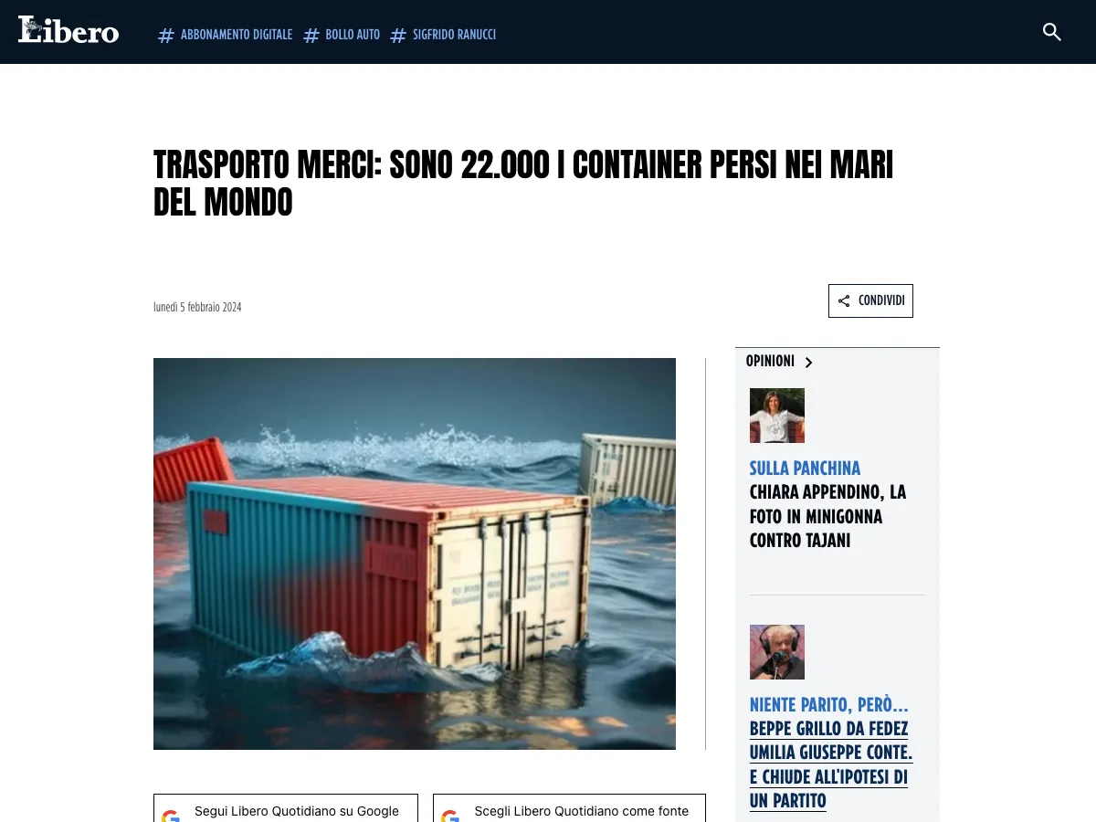 Serpac, Uscita su Libero Quotidiano