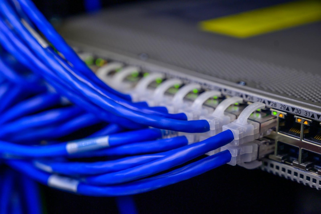Server rack in a data center: privacy-first first-party data infrastructure