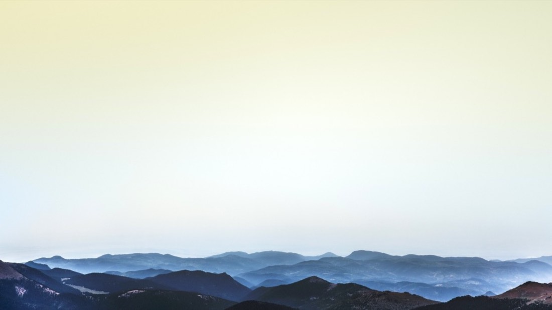 Alpine peaks above the clouds, the landscape of Northern Italy