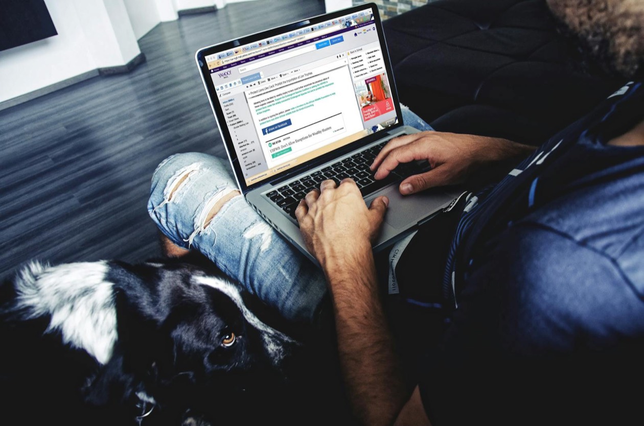 Google search on a laptop showing SERP and zero-click results